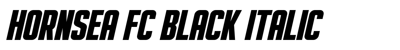 Hornsea FC Black Italic